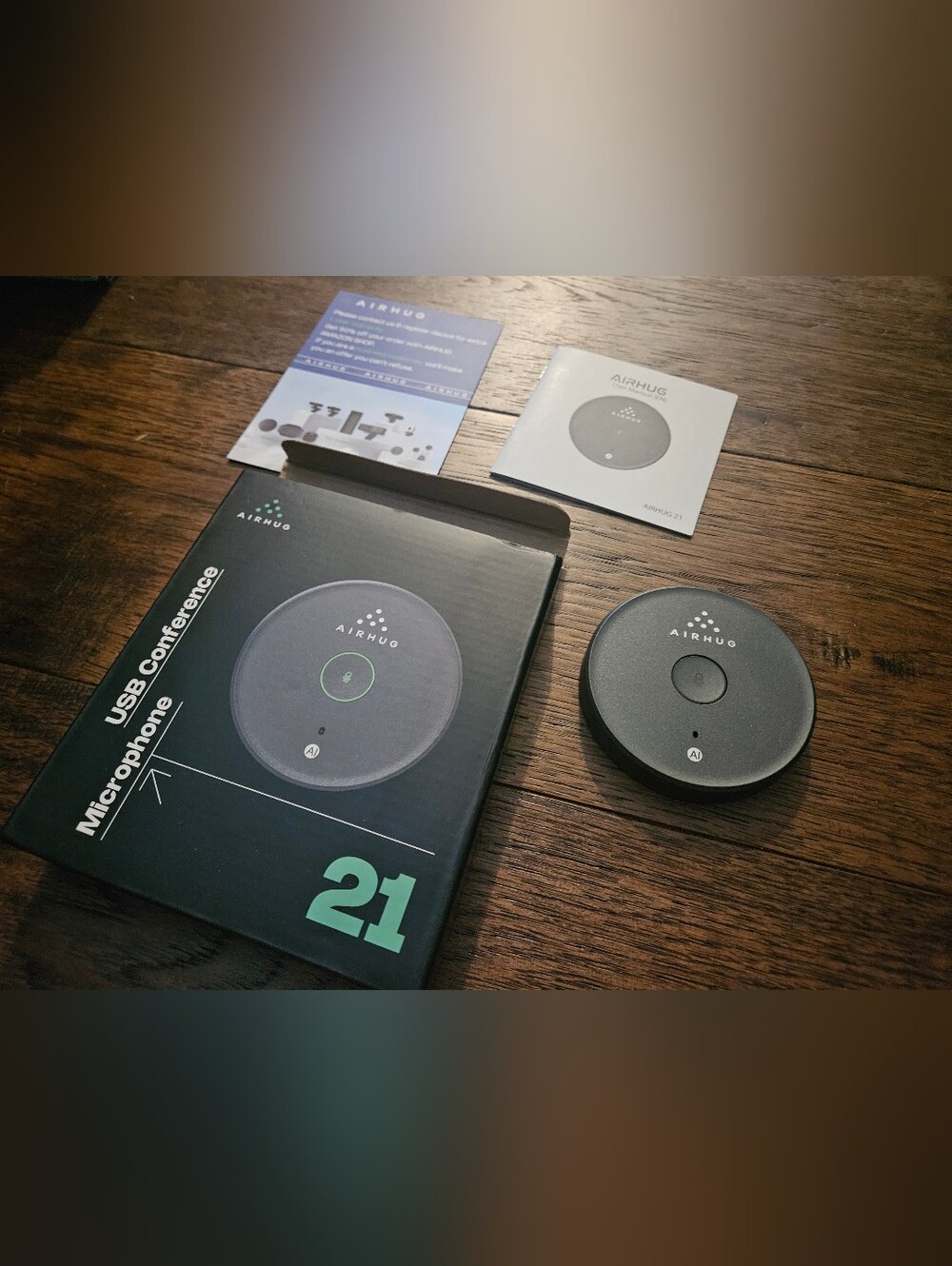 AIRHUG 21 USB Multi Function Conference Speaker with Microphone Used Condition .